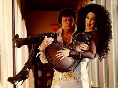 Bonnie Kilroe as Cher with Elvis Impersonator