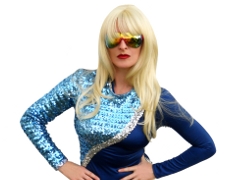 Bonnie Kilroe as pop music icon Lady Gaga - Celebrity Imposters Impersonator